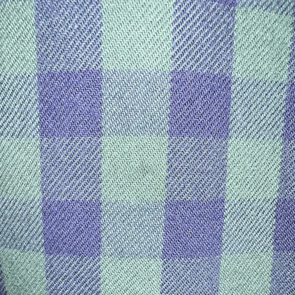 J. Crew Heavyweight Flannel Green Blue Plaid 2-Pocket Shirt Mens M 20638